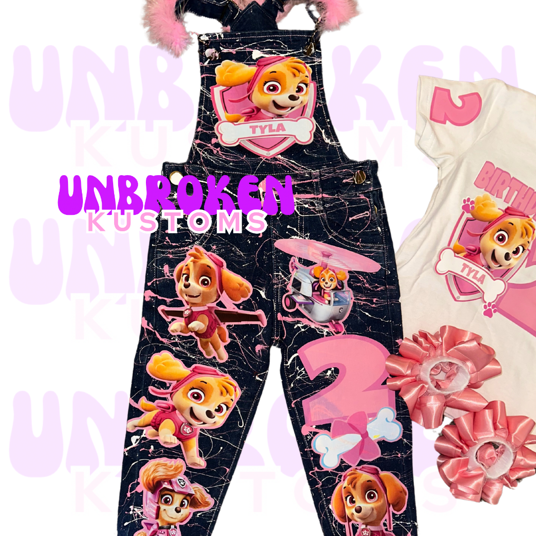 Skye Paw Patrol Birthday Set - Skye Paw Patrol Birthday Outfit - Skye Paw Patrol Birthday