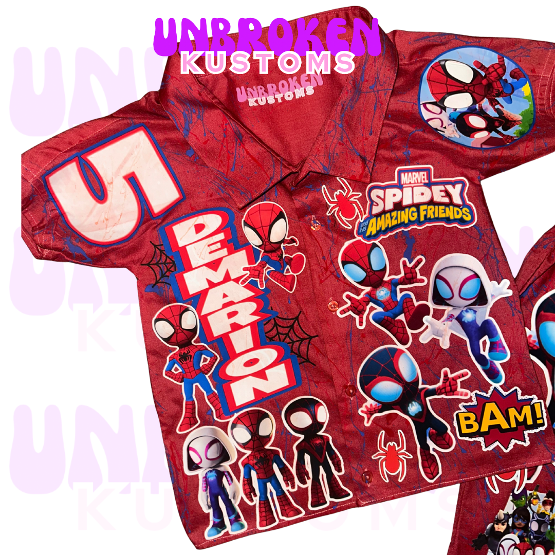 Spider Man Birthday Set - Spider Man Birthday Outfit - Spider Man Birthday