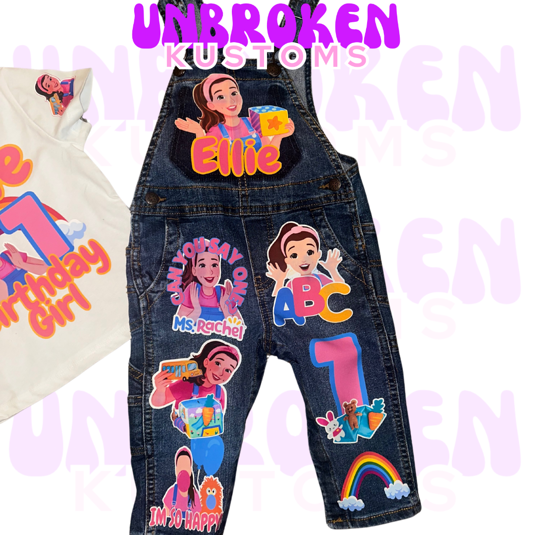 Ms. Rachel Overalls - Ms. Rachel Birthday Overalls - Ms. Rachel Birthday Outfit