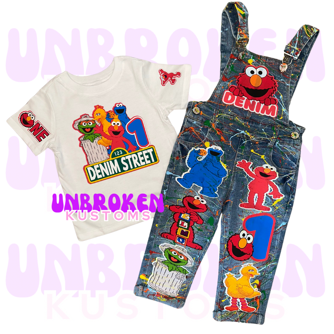 Sesame Street Birthday Set - Sesame Street Birthday Outfit - Sesame Street Birthday