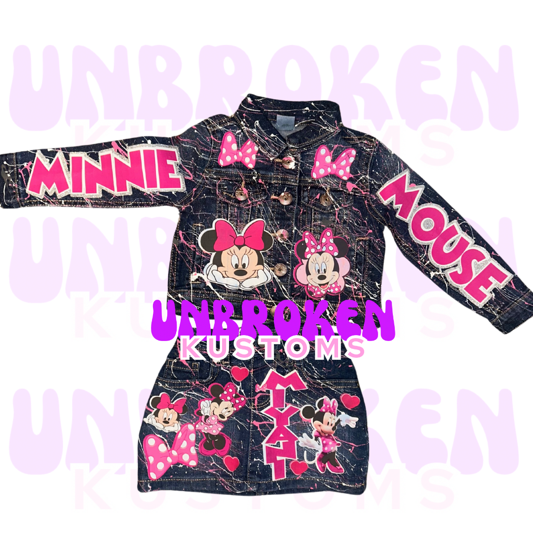 Minnie Mouse Birthday Set - Minnie Mouse Birthday Outfit - Minnie Mouse Birthday