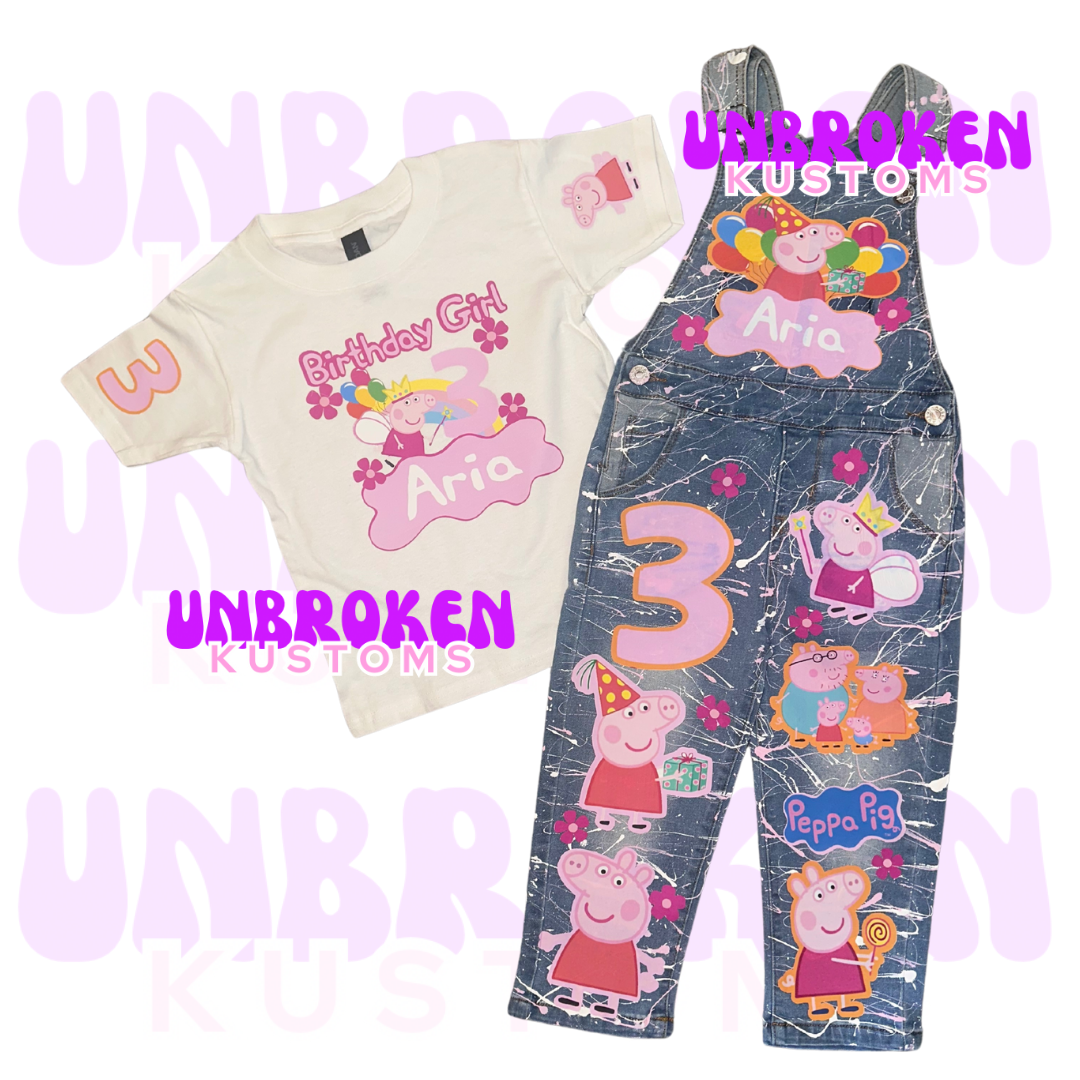 Peppa Pig Custom Birthday Outfit