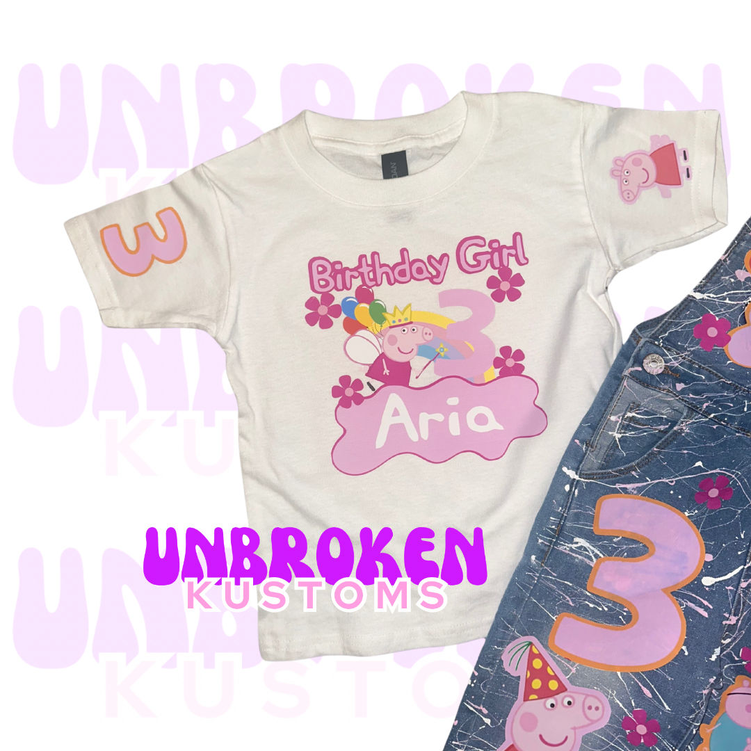 Peppa Pig Custom Birthday Outfit