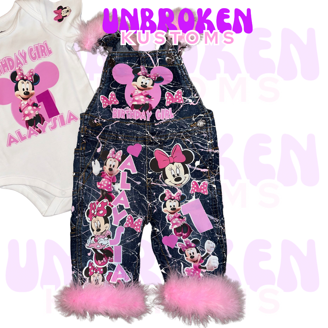 Minnie Mouse Birthday Set - Minnie Mouse Birthday Outfit - Minnie Mouse Birthday