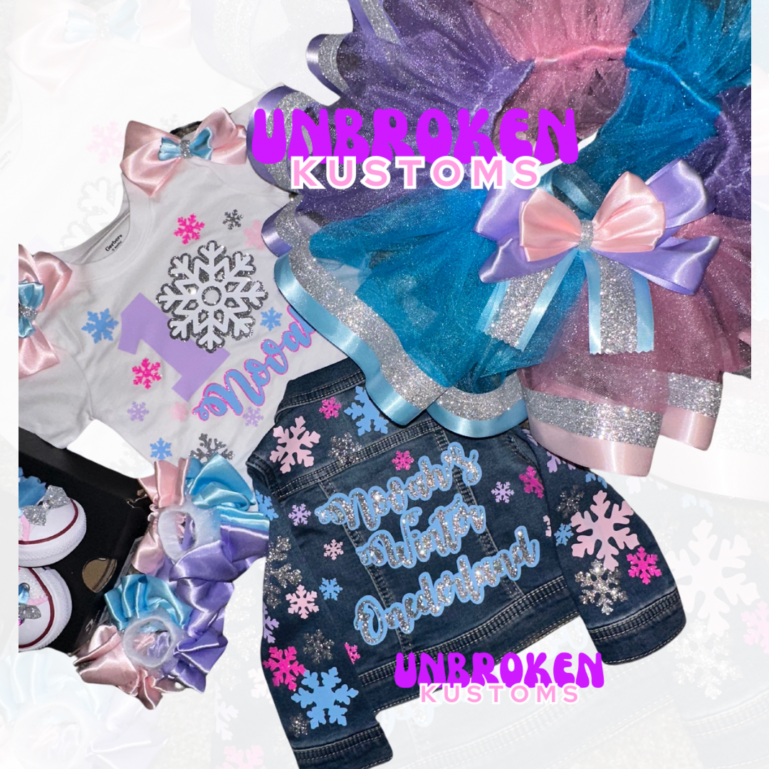 Winter Wonderland Tutu Birthday Set