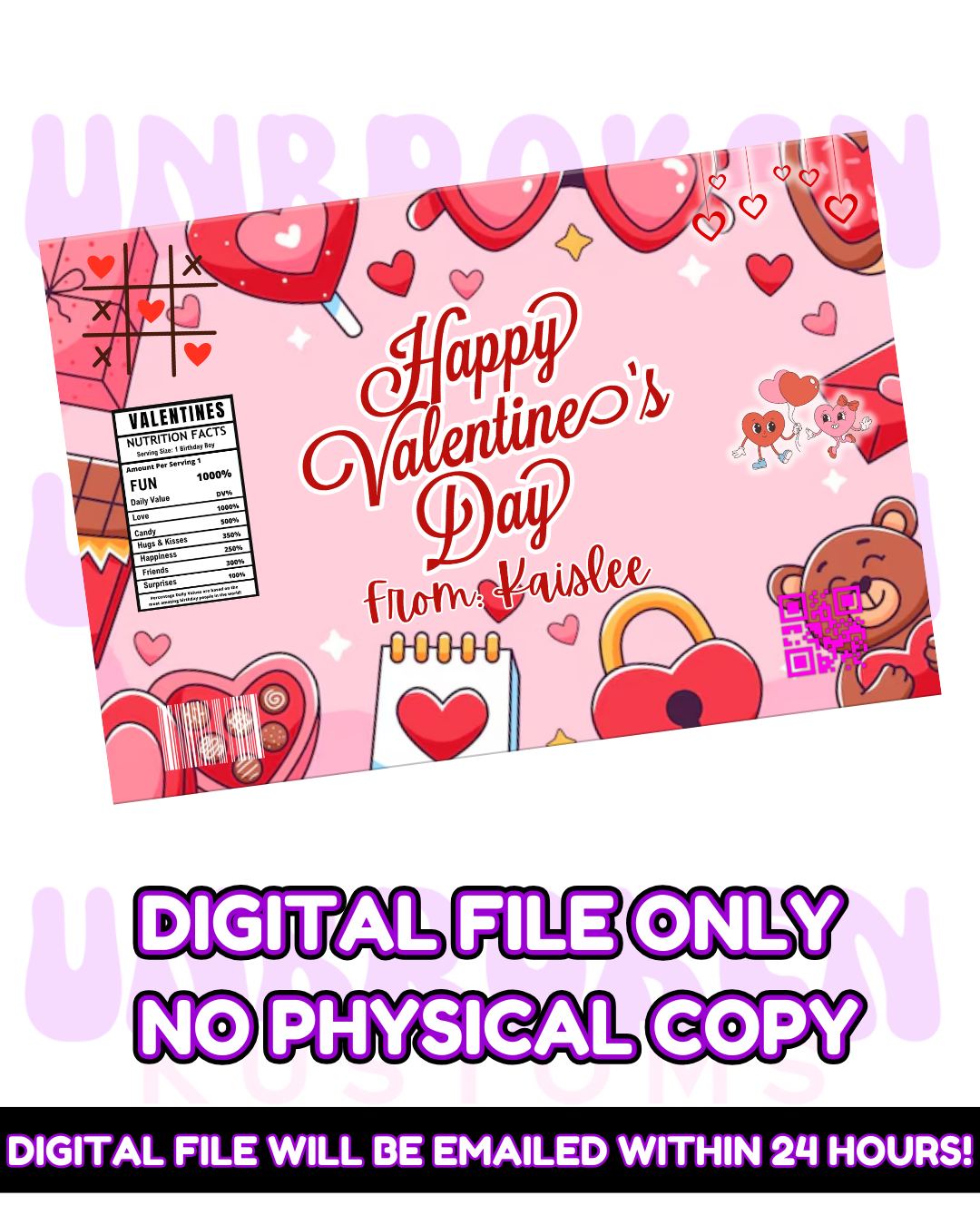 Valentines Bag Favor | DIGITAL FILE