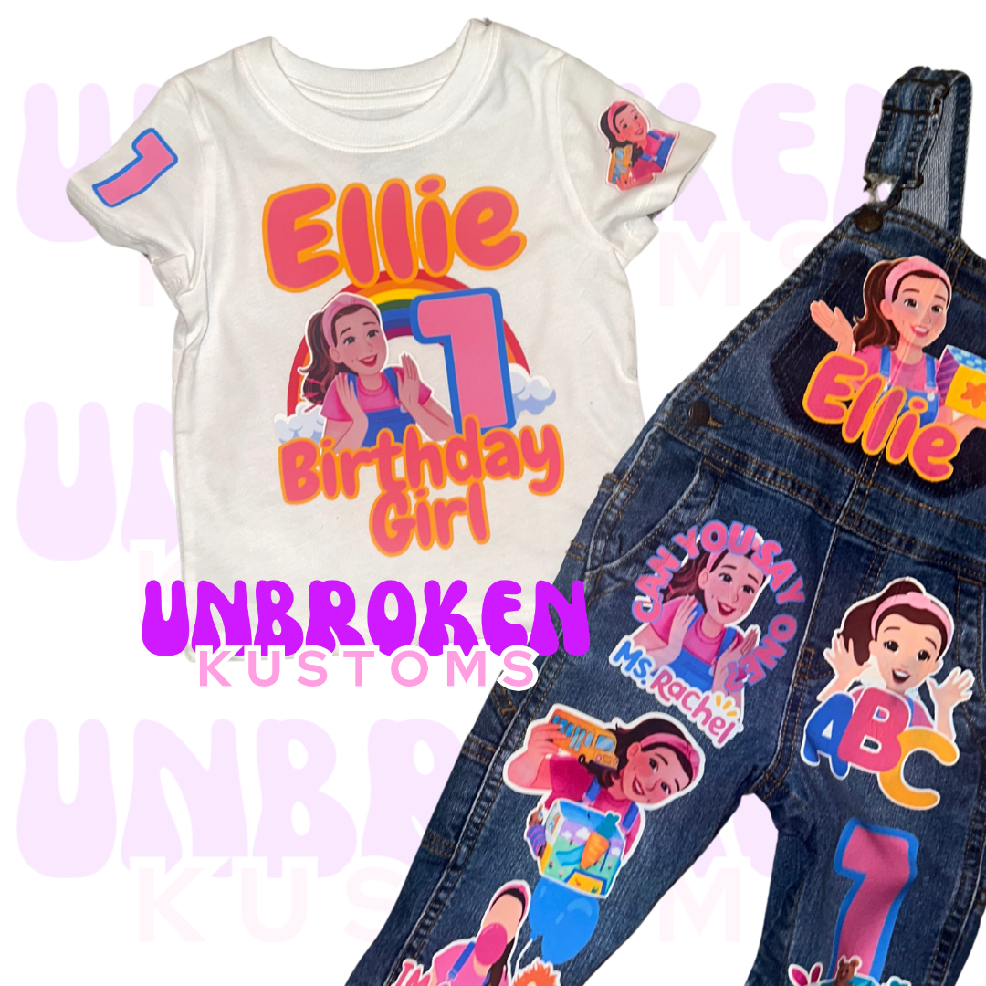 Ms. Rachel Overalls - Ms. Rachel Birthday Overalls - Ms. Rachel Birthday Outfit