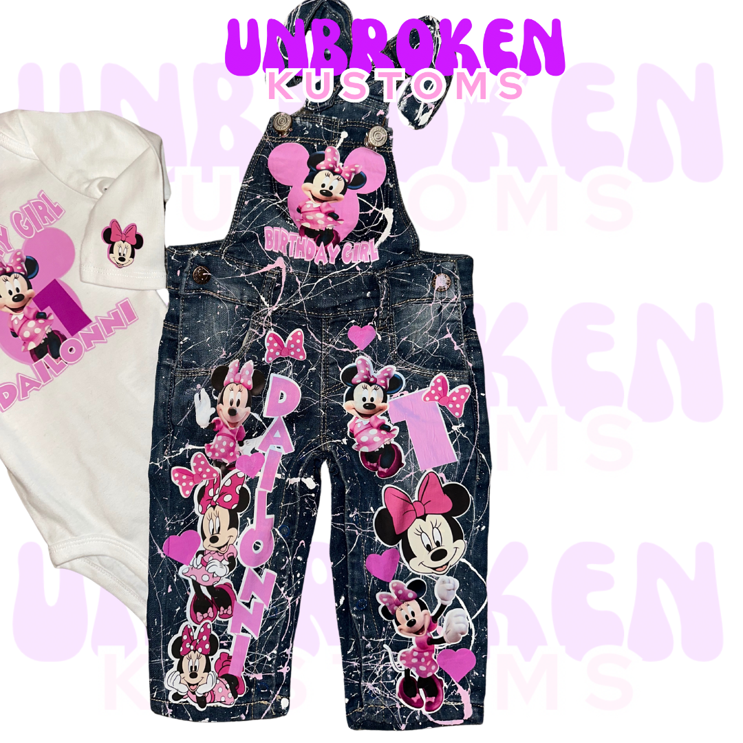 Minnie Mouse Birthday Set - Minnie Mouse Birthday Outfit - Minnie Mouse Birthday