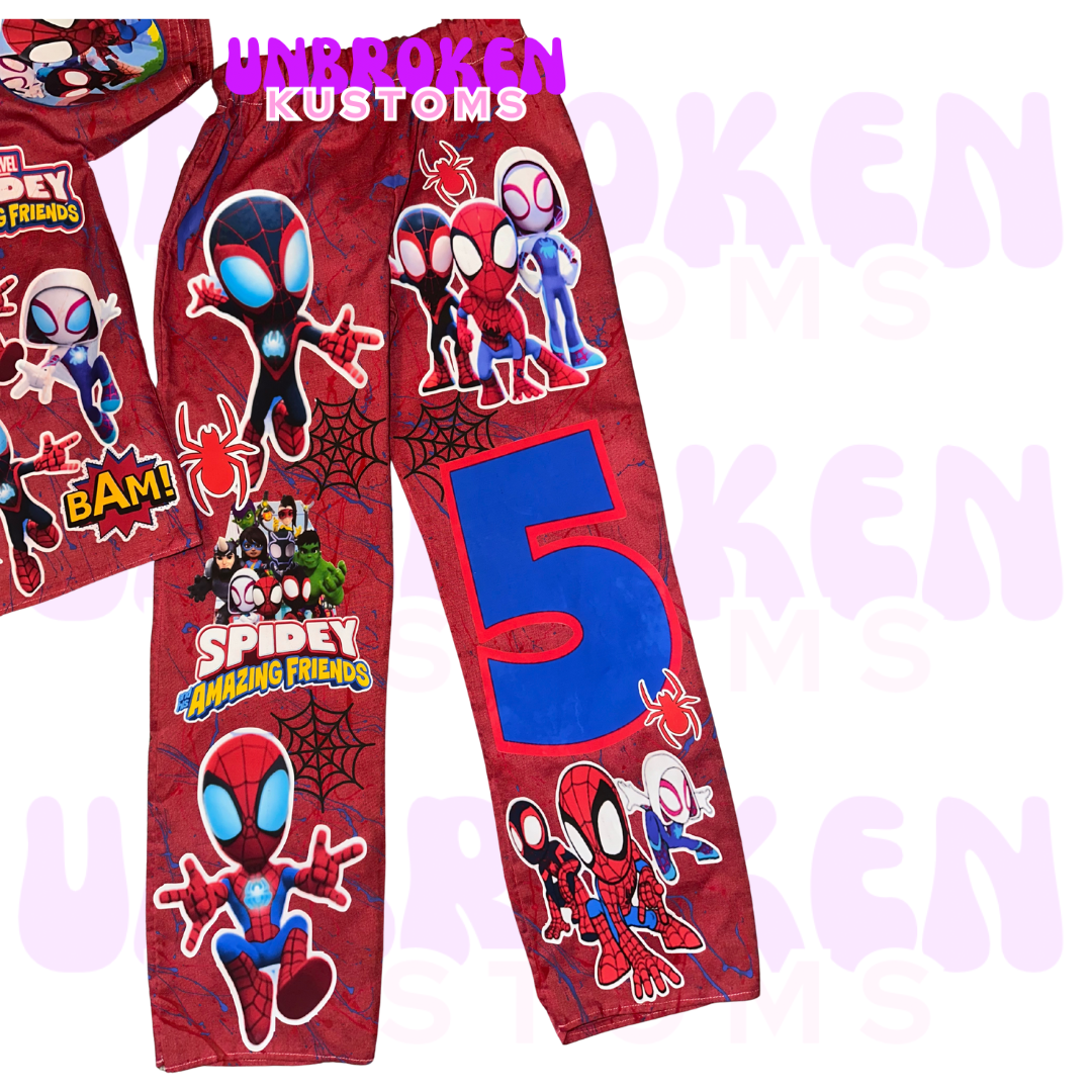 Spider Man Birthday Set - Spider Man Birthday Outfit - Spider Man Birthday