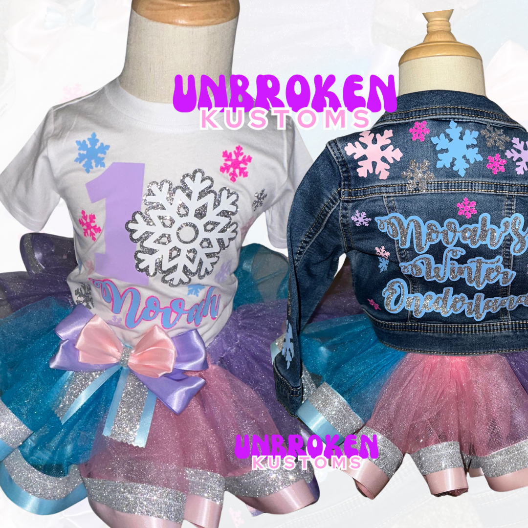 Winter Wonderland Tutu Birthday Set