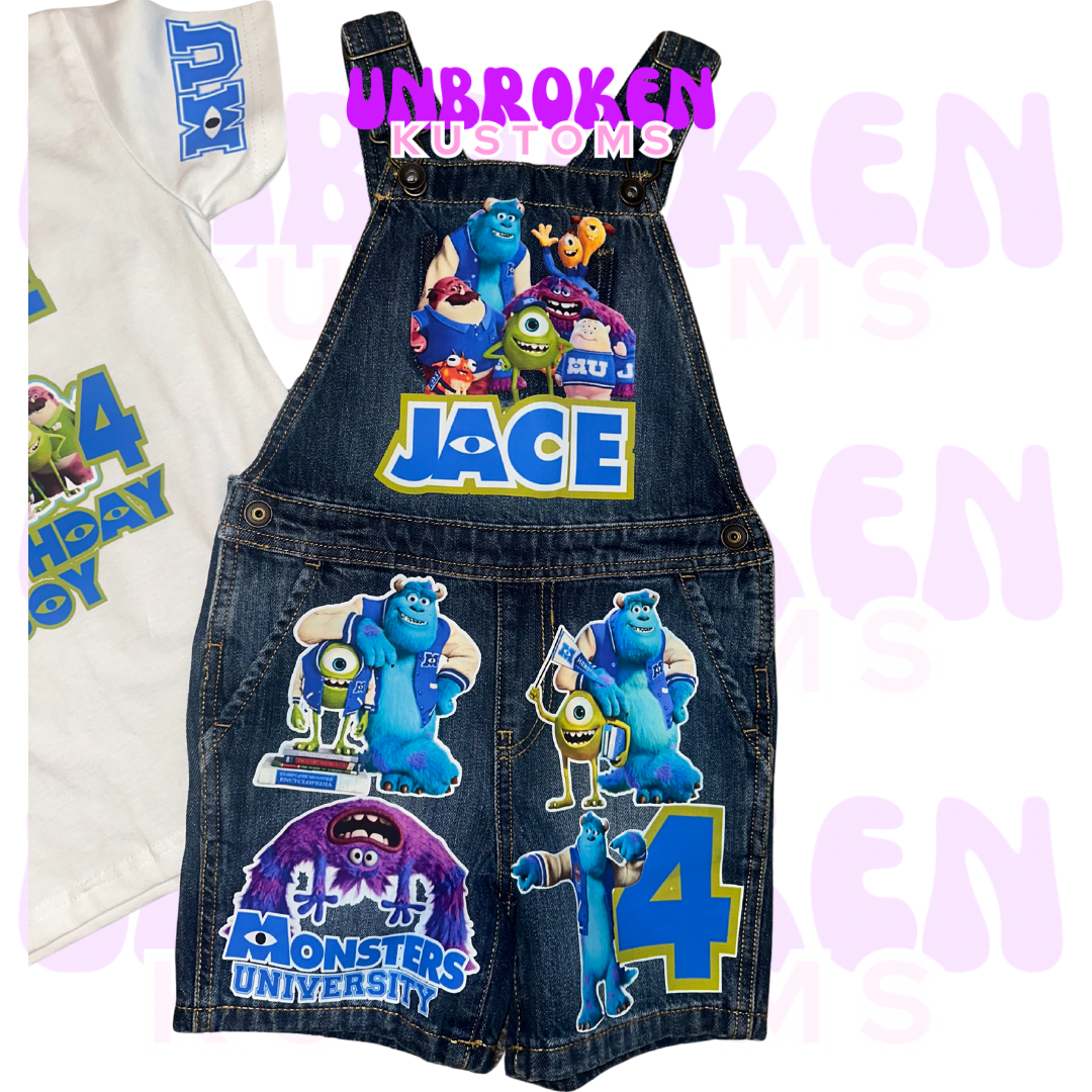 Monsters Inc Birthday Set - Monster University Birthday Outfit - Monster Inc Birthday