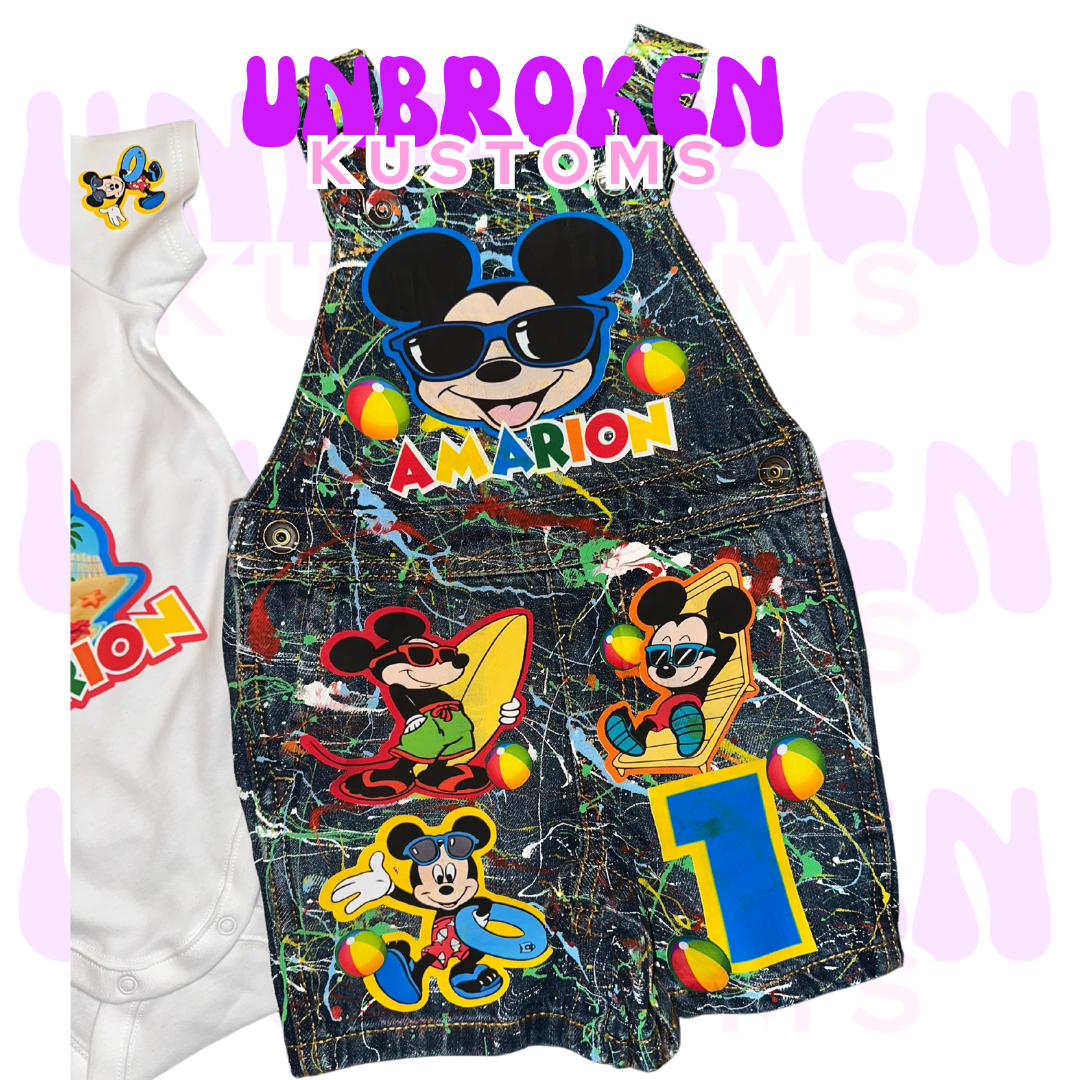 Mickey Mouse Birthday Set - Mickey Mouse Birthday Outfit - Mickey Mouse Birthday