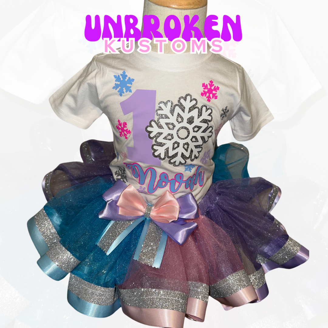 Winter Wonderland Tutu Birthday Set