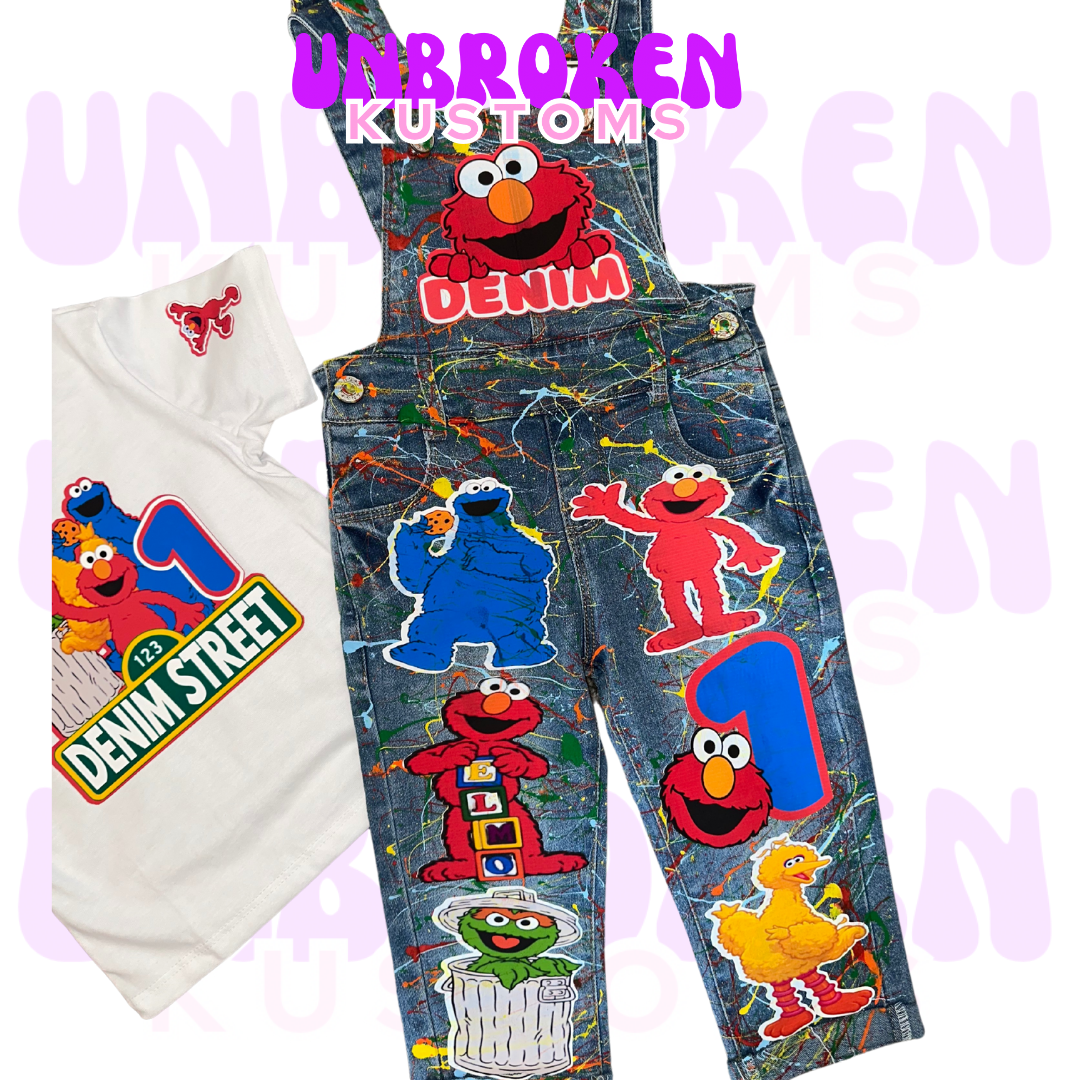 Sesame Street Birthday Set - Sesame Street Birthday Outfit - Sesame Street Birthday