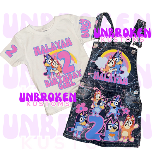 Bluey Birthday Set - Bluey Birthday Outfit - Bluey Birthday
