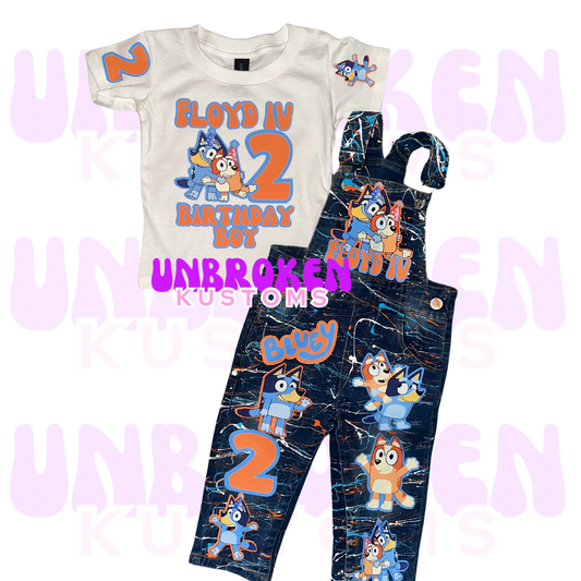 Bluey Birthday Set - Bluey Birthday Outfit - Bluey Birthday