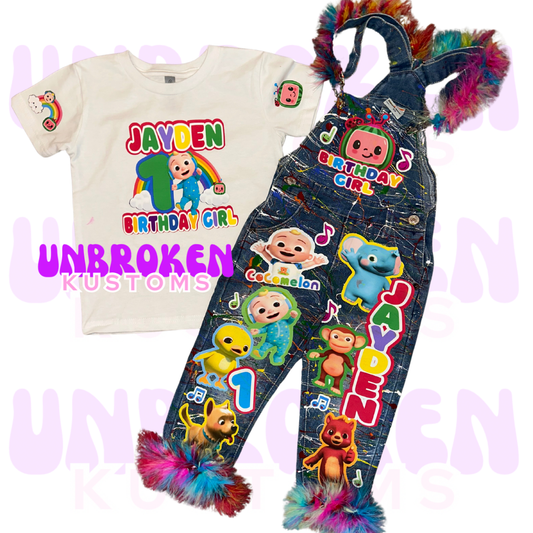 Cocomelon Birthday Set - Cocomelon Birthday Outfit - Cocomelon Birthday