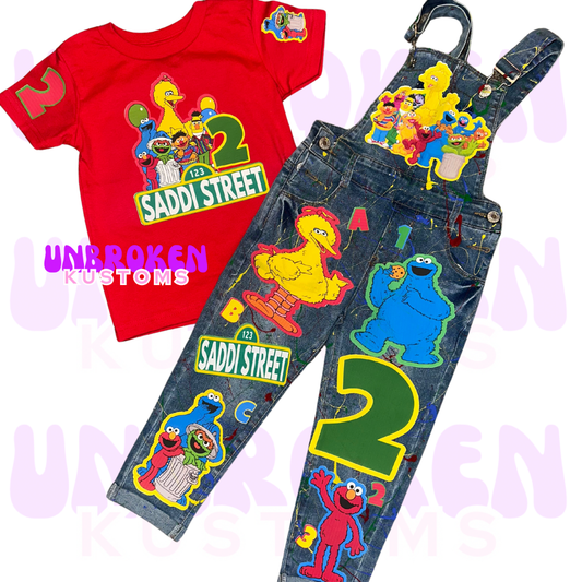 Sesame Street Birthday Set - Sesame Street Birthday Outfit - Sesame Street Birthday