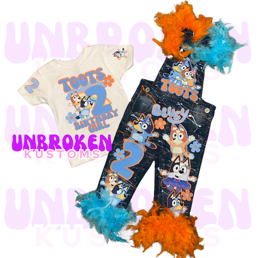 Bluey Birthday Set - Bluey Birthday Outfit - Bluey Birthday