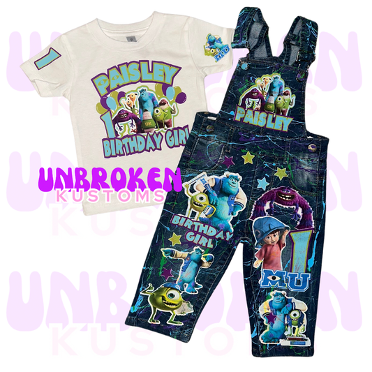 Monsters Inc Birthday Set - Monster University Birthday Outfit - Monster Inc Birthday