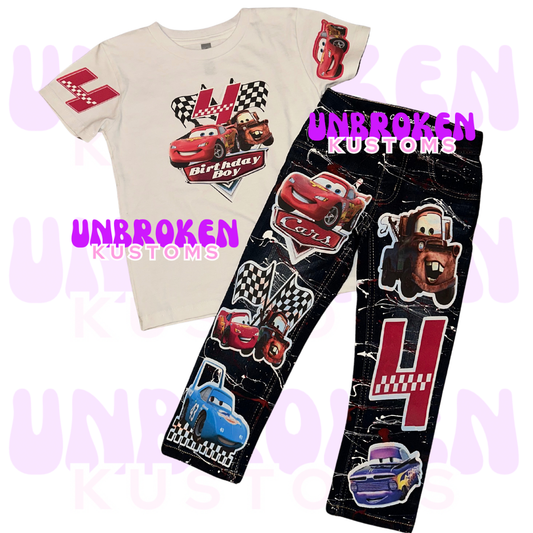 Cars Birthday Set - Cars Birthday Outfit - Cars Birthday