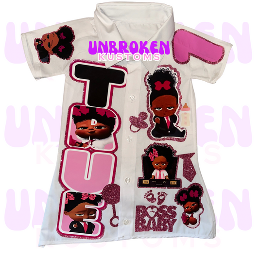 Boss Baby Birthday Dress - Boss Baby Birthday Outfit - Girl Boss Baby Birthday