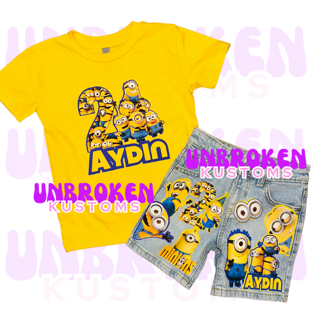 Minions Birthday Set - Minions Birthday Outfit - Minions Birthday