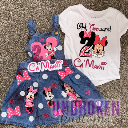 Minnie Mouse Inspired Birthday Outfit