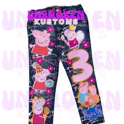 Peppa Pig Birthday Set - Peppa Pig Birthday Outfit - Peppa Pig Birthday