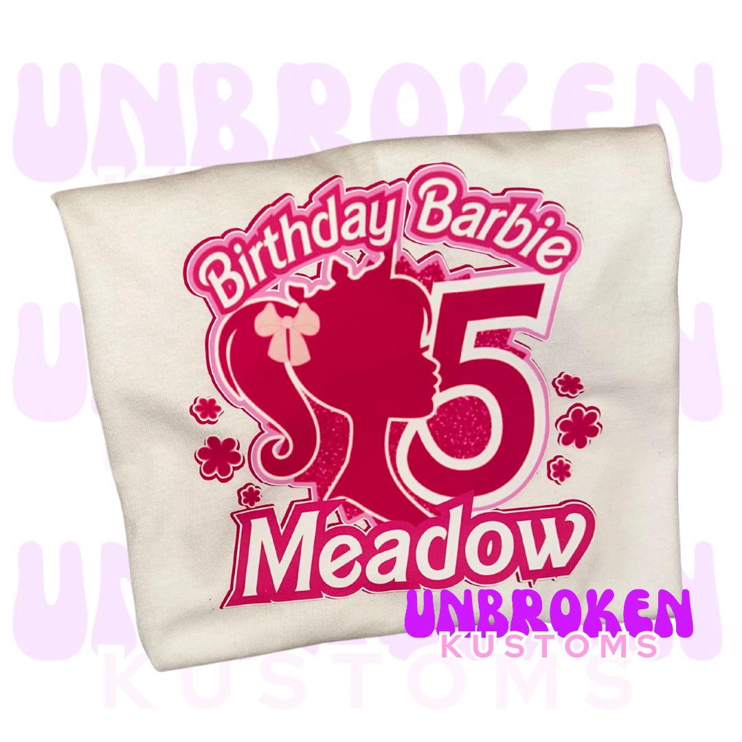 Barbie Birthday Set - Barbie Birthday Outfit - Barbie Birthday
