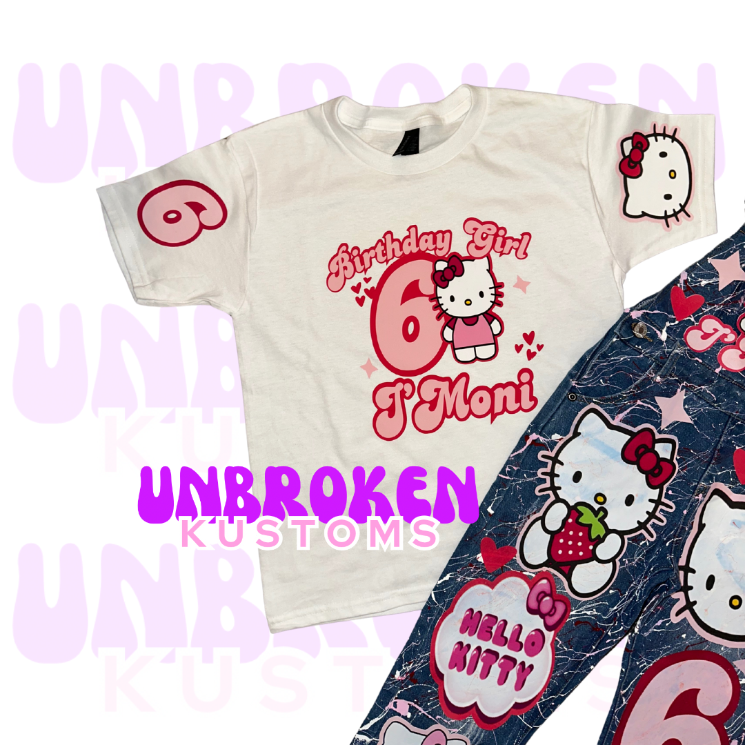 Hello Kitty Birthday Set - Hello Kitty Birthday Outfit - Hello Kitty Birthday