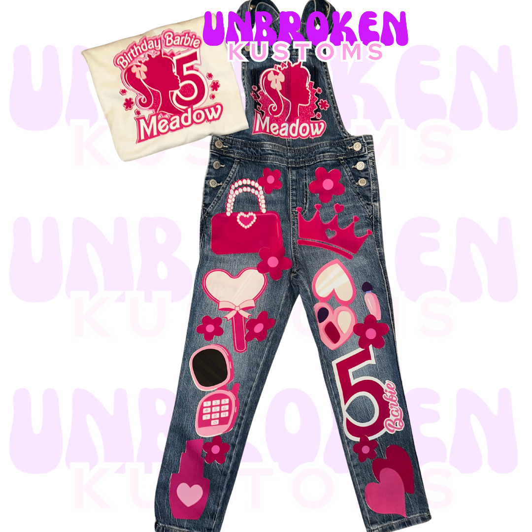 Barbie Birthday Set - Barbie Birthday Outfit - Barbie Birthday