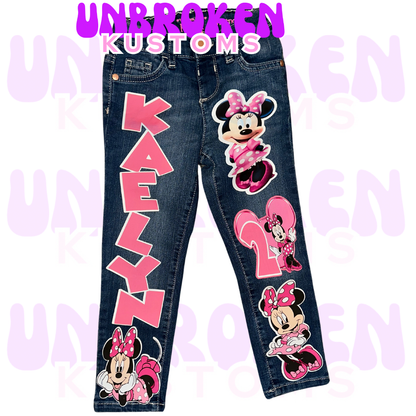 Minnie Mouse Birthday Set - Minnie Mouse Birthday Outfit - Minnie Mouse Birthday