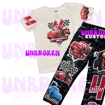 Cars Birthday Set - Cars Birthday Outfit - Cars Birthday