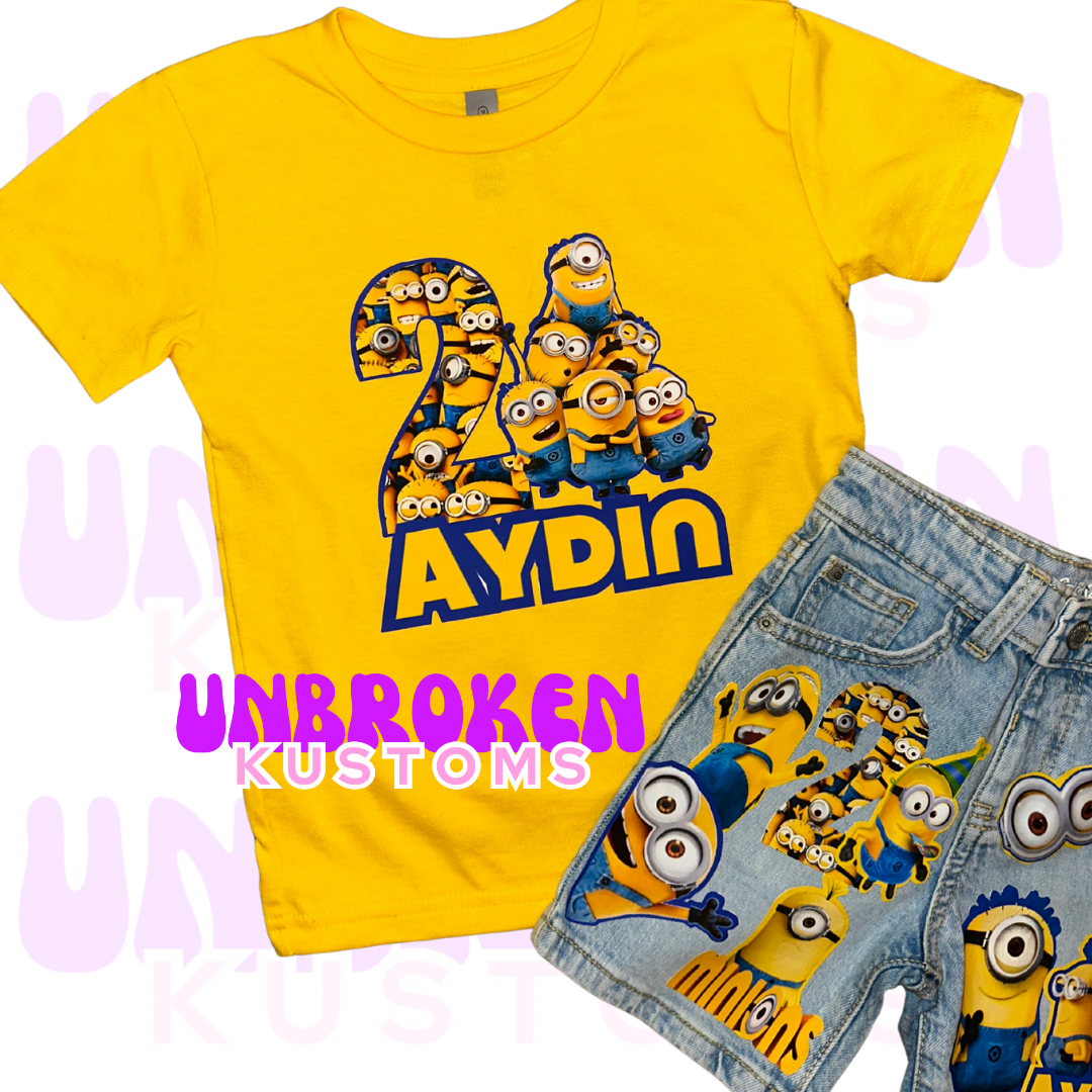 Minions Birthday Set - Minions Birthday Outfit - Minions Birthday