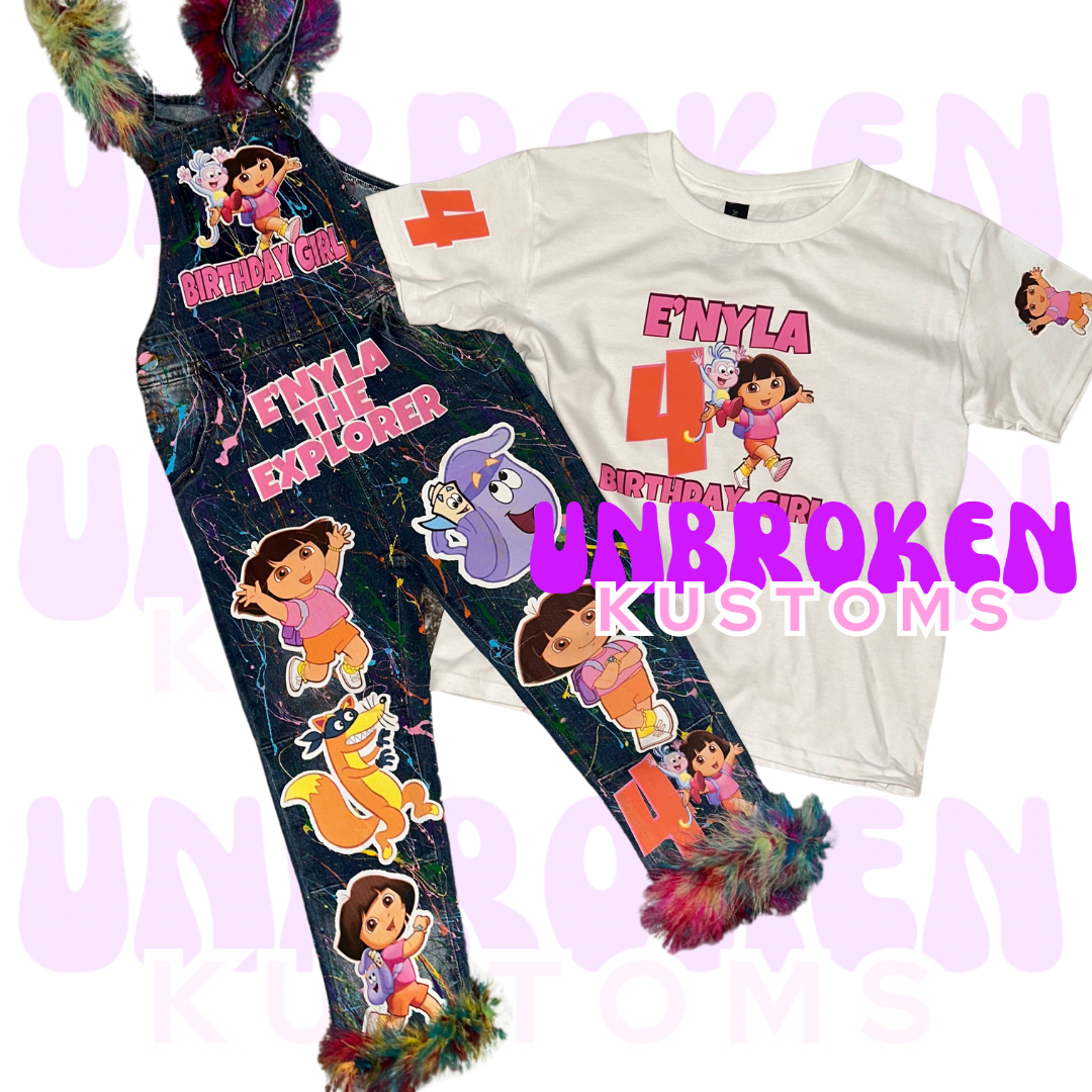 Dora Birthday Set - Dora The Explorer Birthday Outfit - Dora The Explorer Birthday