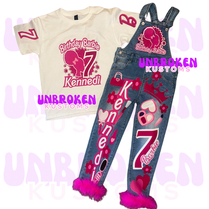 Barbie Birthday Set - Barbie Birthday Outfit - Barbie Birthday