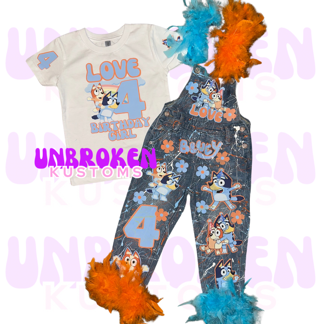 Bluey Birthday Set - Bluey Birthday Outfit - Bluey Birthday