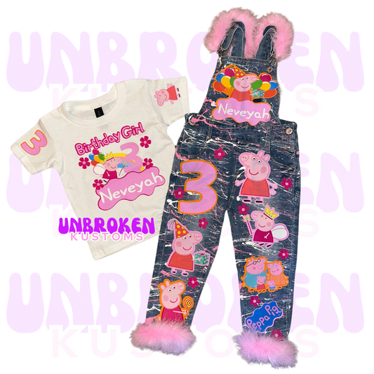 Peppa Pig Inspired Birthday Outfit