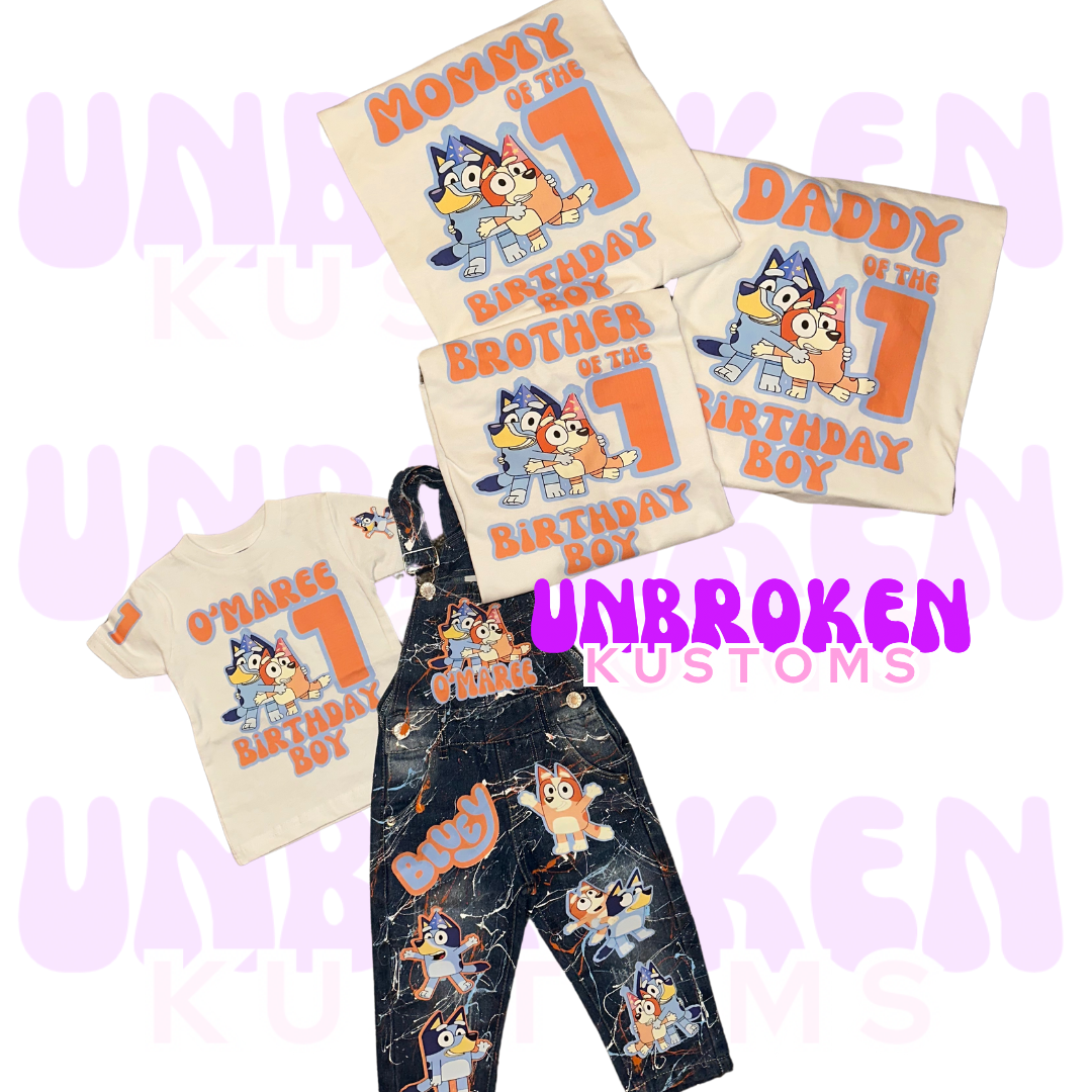 Bluey Birthday Set - Bluey Birthday Outfit - Bluey Birthday