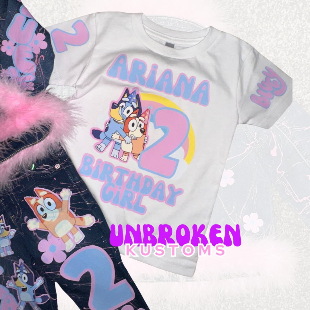 Bluey Birthday Set - Bluey Birthday Outfit - Bluey Birthday