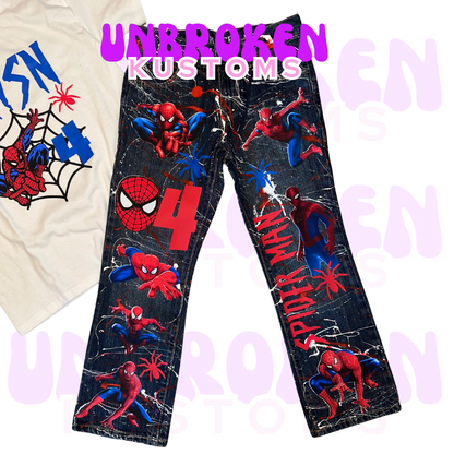 SpiderMan Birthday Set - Spider Man Birthday Outfit - Spider Man Birthday