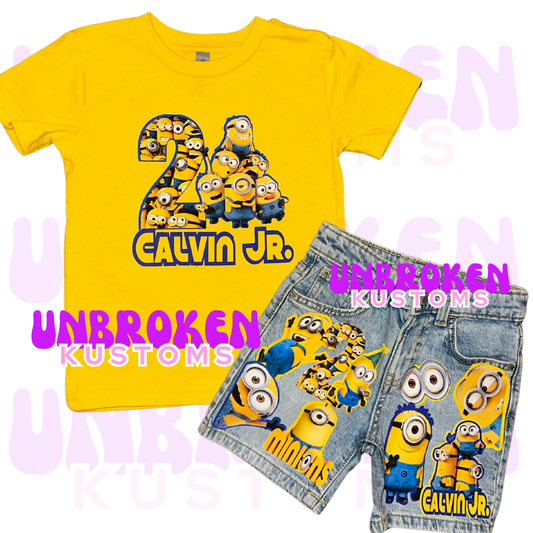 Minions Birthday Set - Minions Birthday Outfit - Minions Birthday