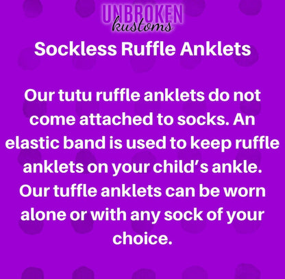 Brown Kids Tutu Ruffle Socks