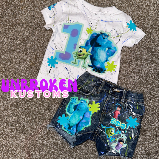 Monsters Inc Inspired Birthday Outfit