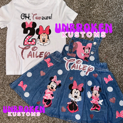 Minnie Mouse Inspired Birthday Outfit