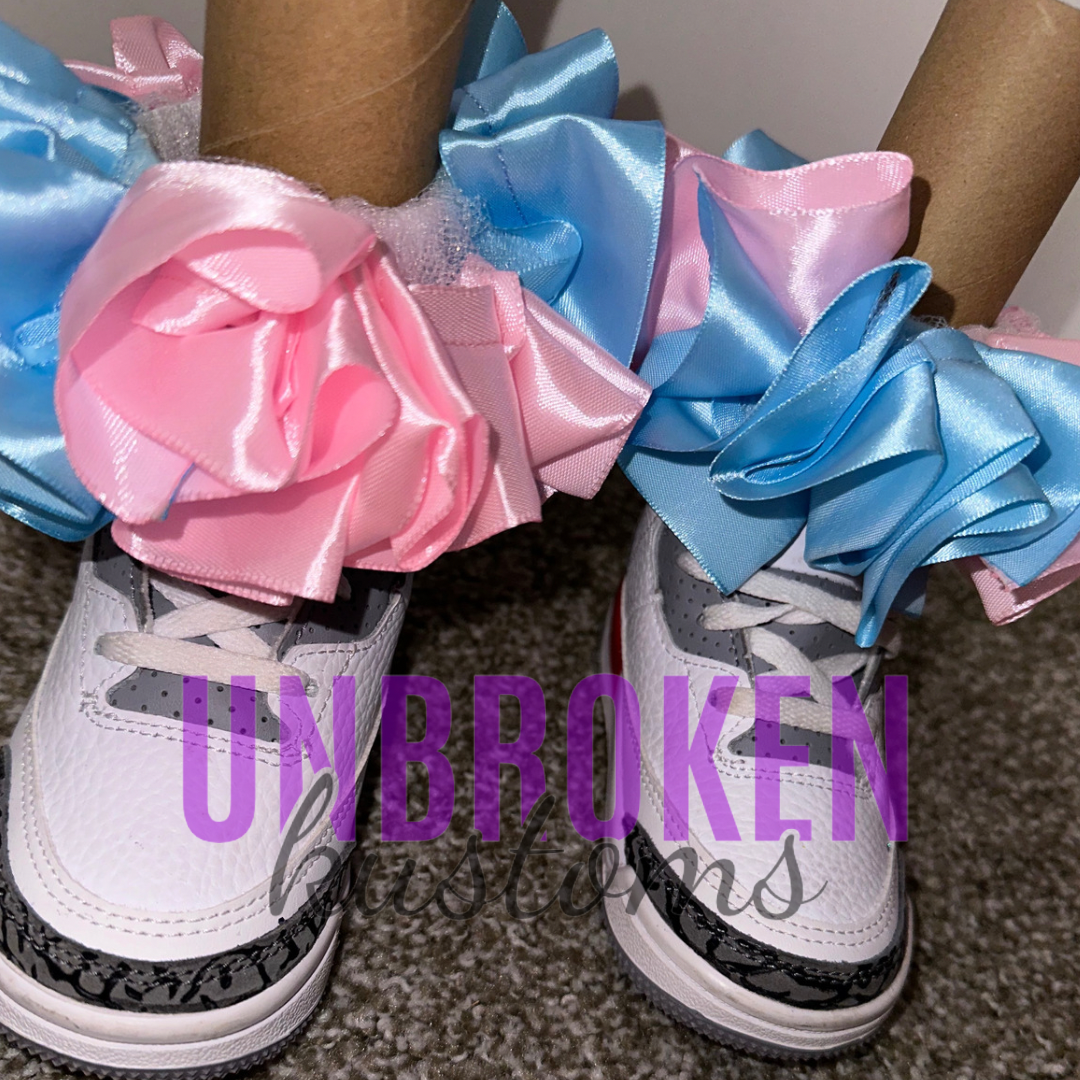 Cotton Candy Swirl Kids Tutu Ruffle Socks