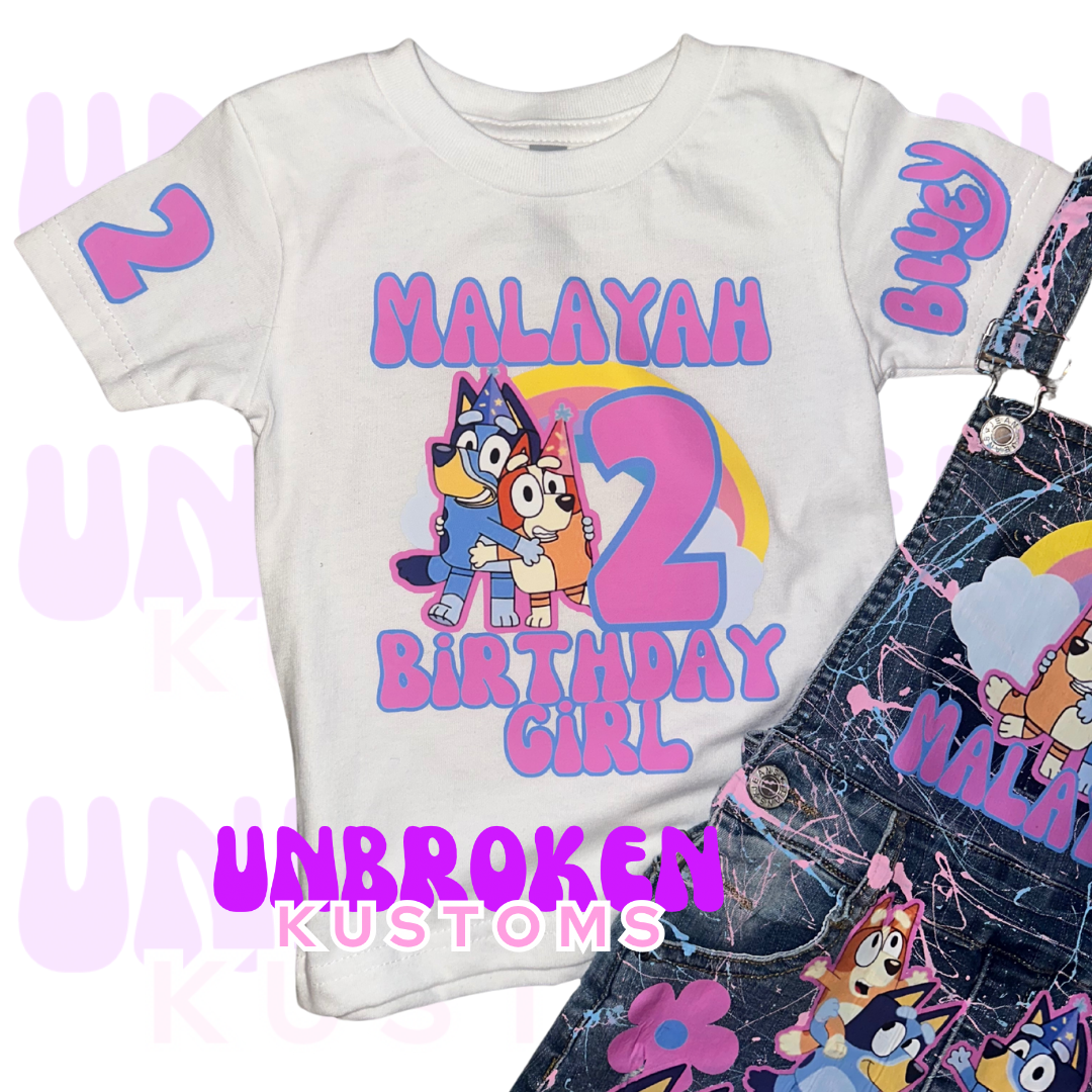 Bluey Birthday Set - Bluey Birthday Outfit - Bluey Birthday