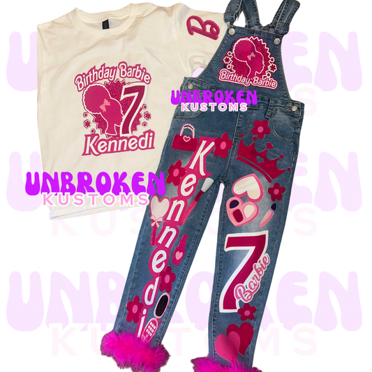 Barbie Birthday Set - Barbie Birthday Outfit - Barbie Birthday