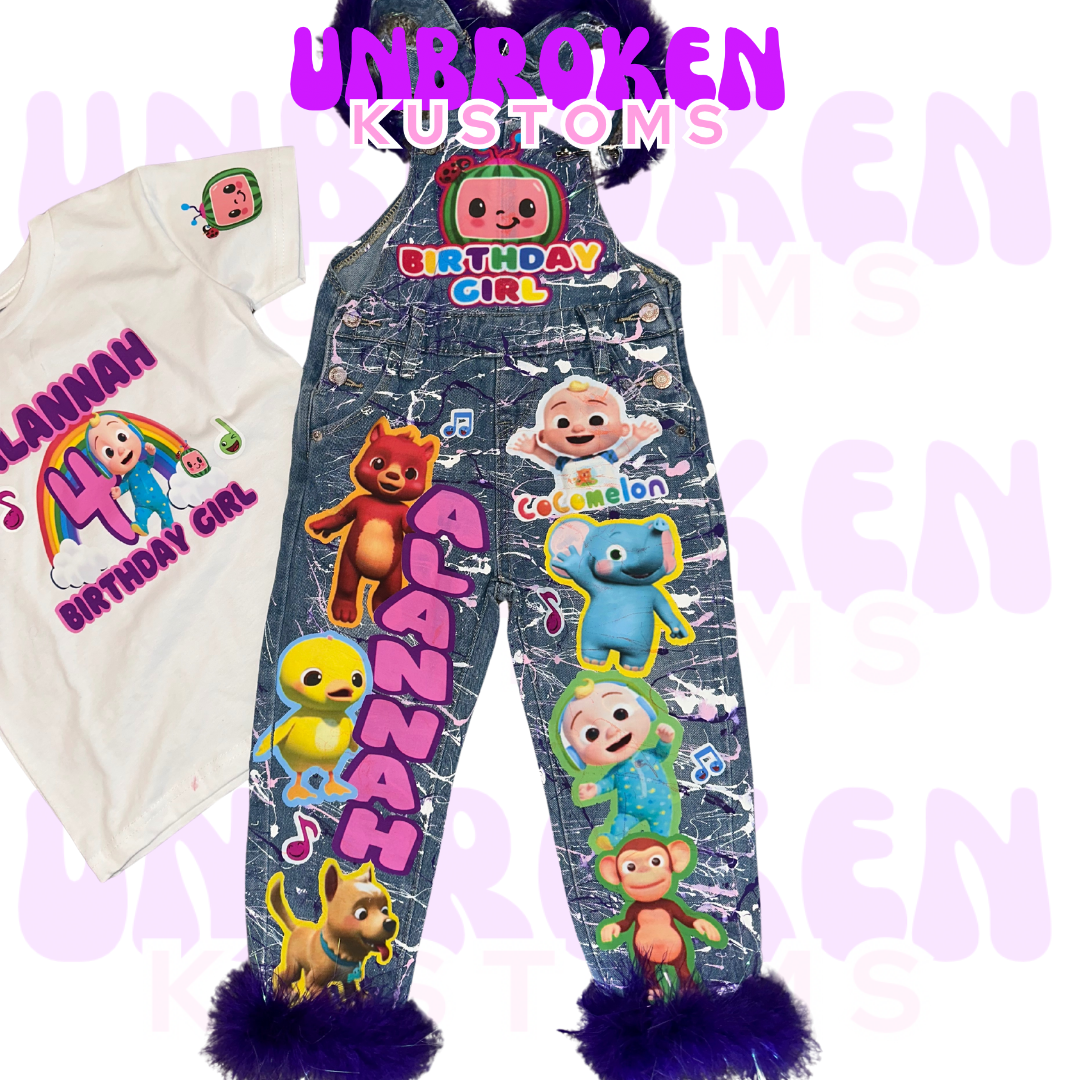 Cocomelon Birthday Set - Cocomelon Birthday Outfit - Cocomelon Birthday